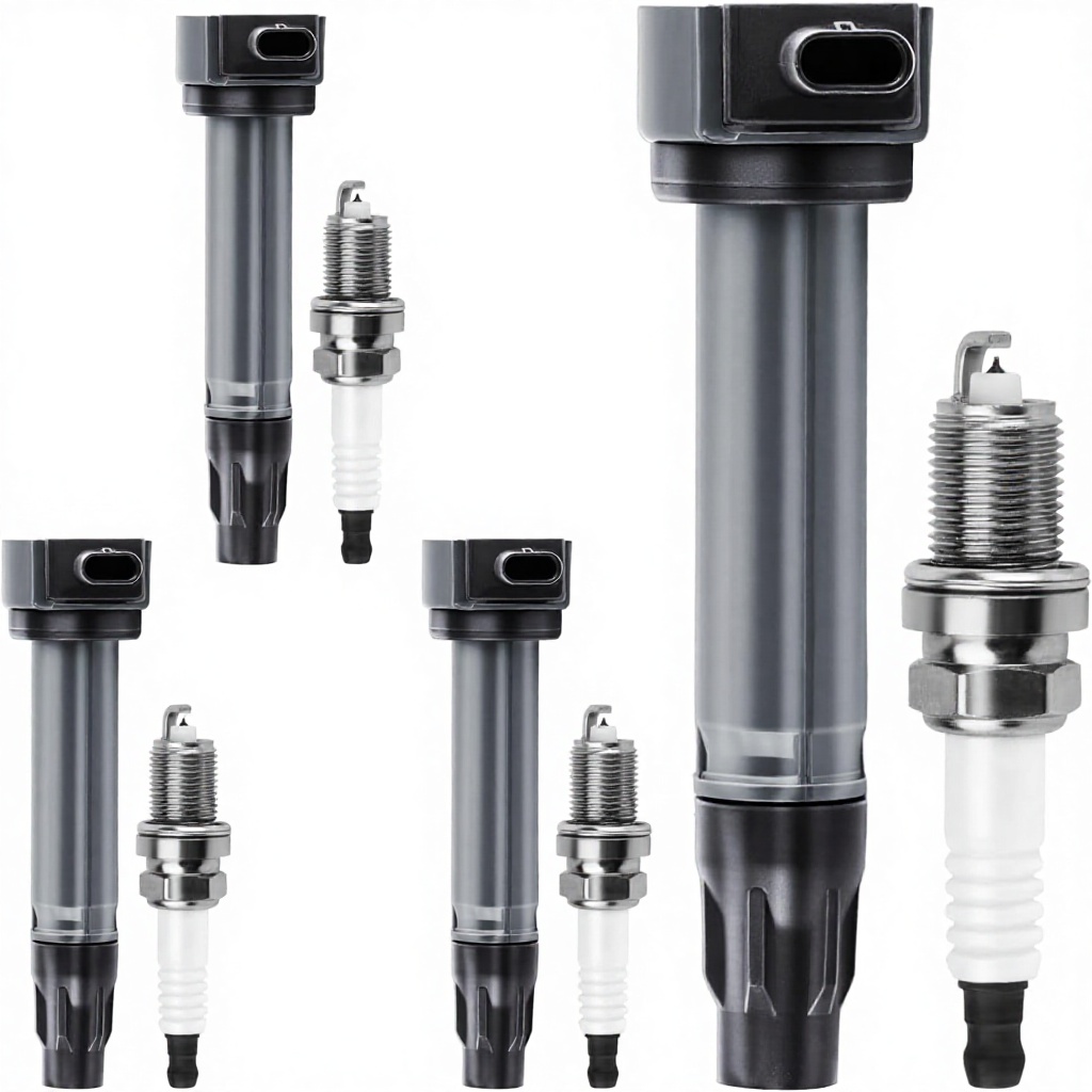 Spark Plug - UF557 イグニッションコイルパック イリジウムスパークプラグセット 4 個 ジープ