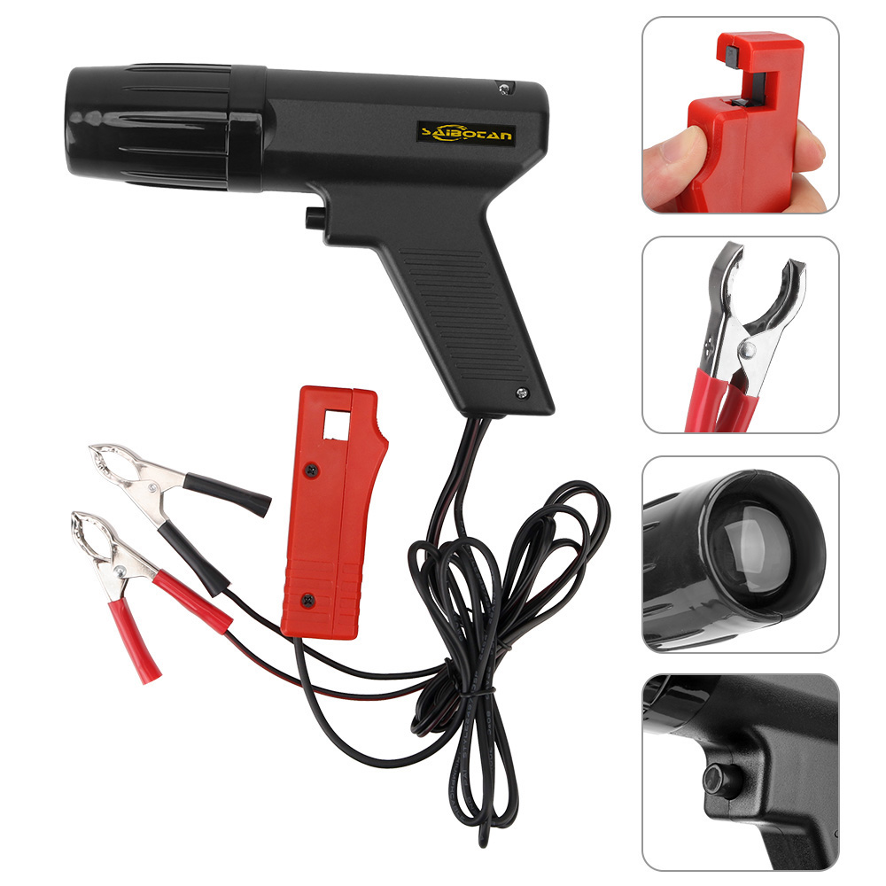 Timing Light Gun - プロの点火タイミングライト,ストロボランプ,誘導,ガソリンエンジン,オートバイ,車のスタイリング,12v,Tl-122