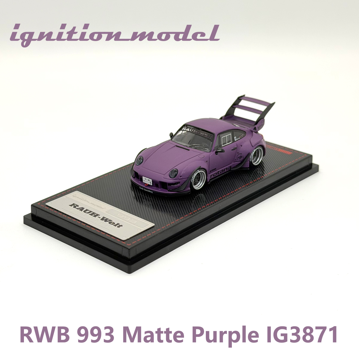 Spark Plug - イグニッションモデル 1:64 ポルシェ RWB 993 マットパープル