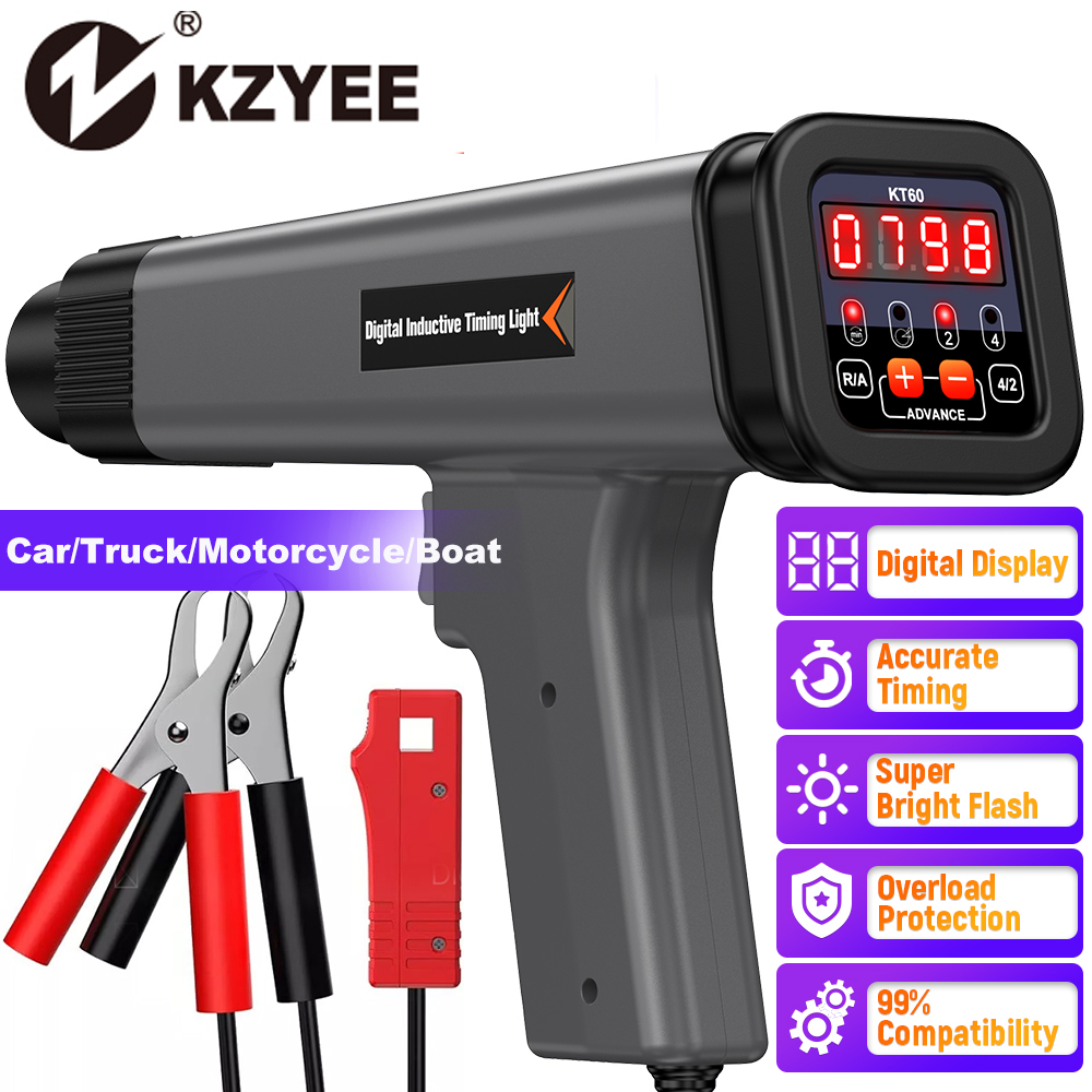Timing Light Gun - KZYEE KT60 自動デジタル 2 & 4