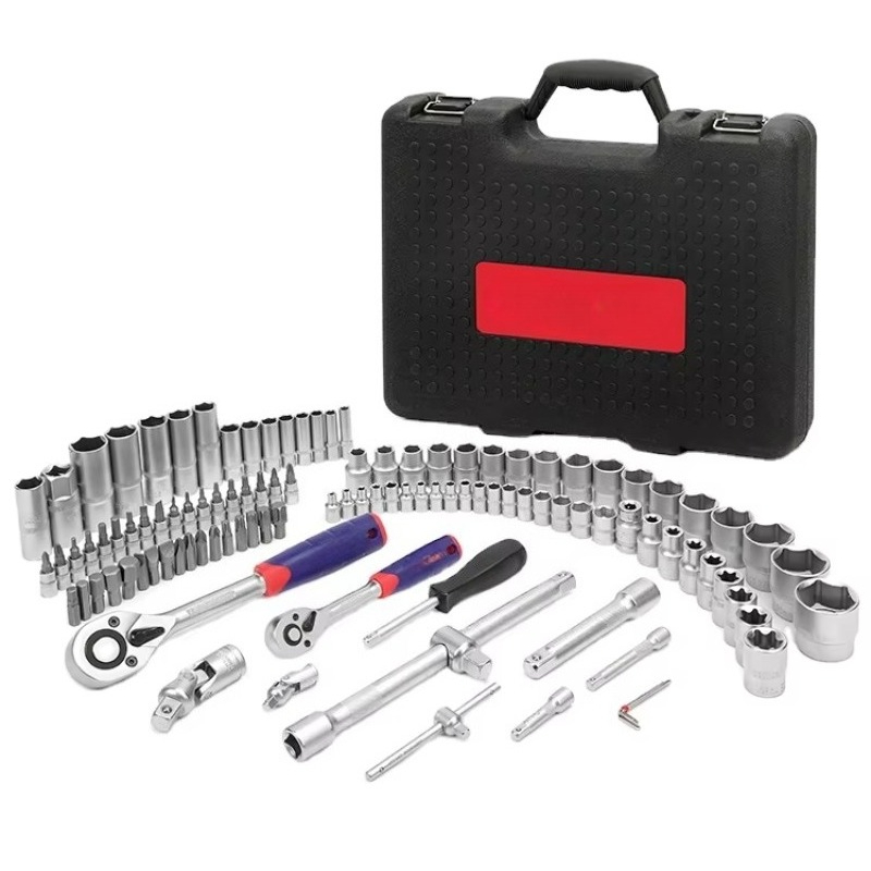 Socket Set - プロ仕様108点セット 1/2インチ 1/4インチ ドライブ インチ ハンドツール