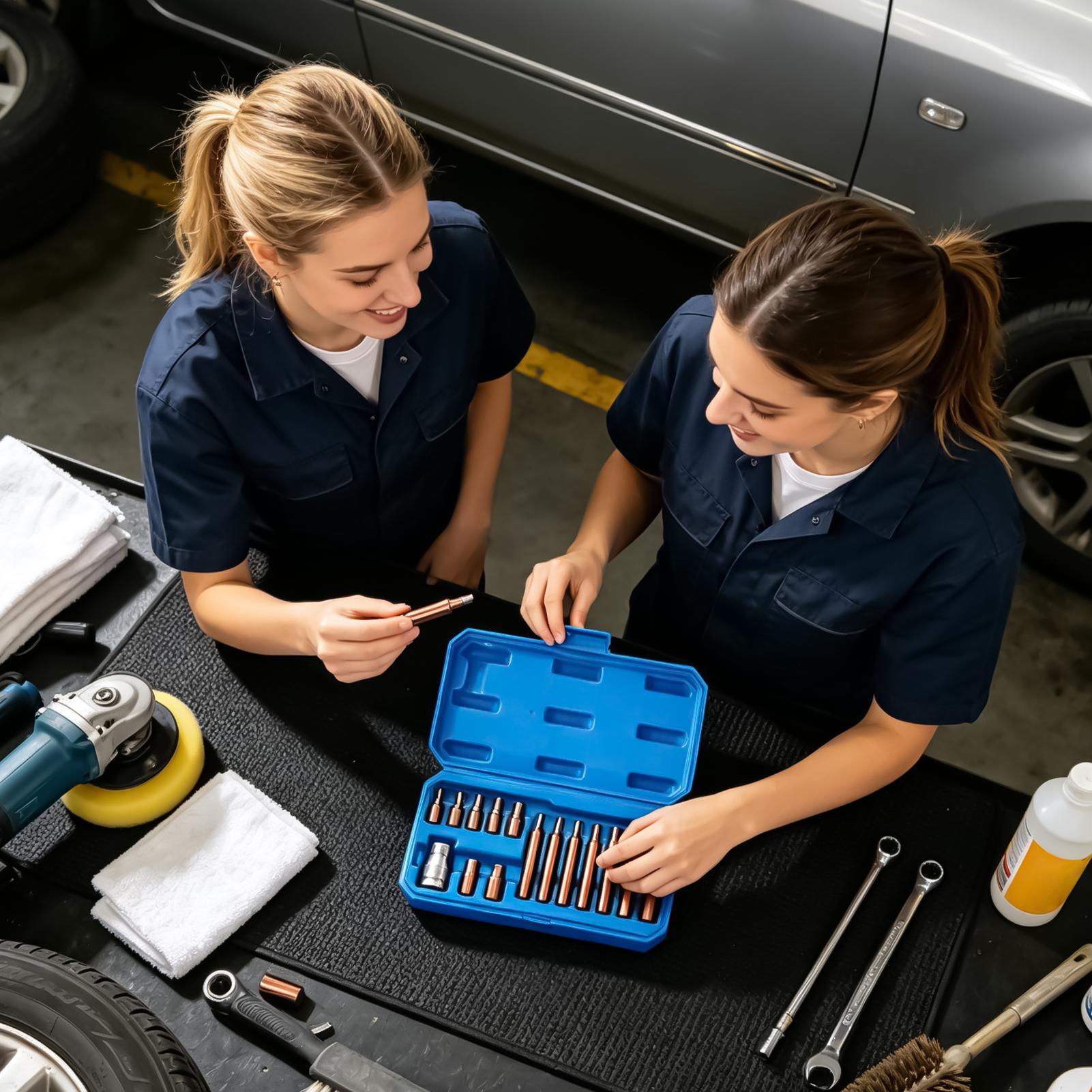 Automotive Tools - ドライバービット磁気ヘビーデューティ金属ソケット修復ツール 15 ピース電動レンチドリルビット家庭用家具自動車用