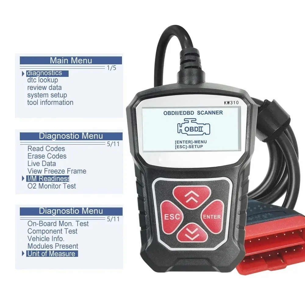 KW310 OBD2自動車診断スキャナーツール、自動車用OD - Car Diagnostic Tool のレビューと価格