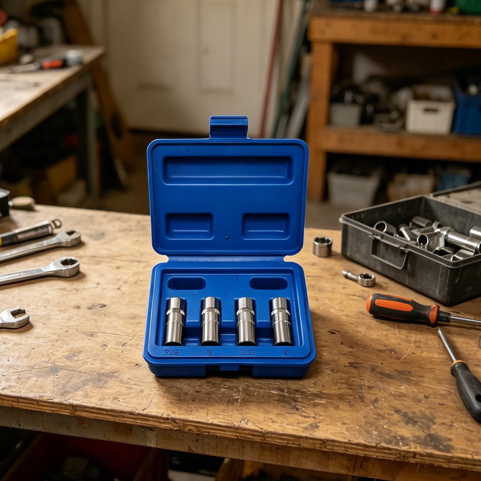 エクストラクターセット 4 ピース 1/4 インチユニバーサ - Socket Set のレビューと価格