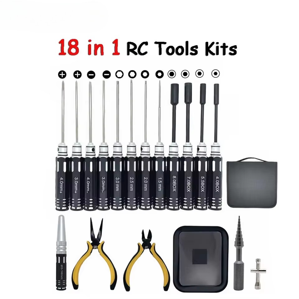 RCツールキット 18in1 スクリュードライバー、プライヤ - Socket Set のレビューと価格