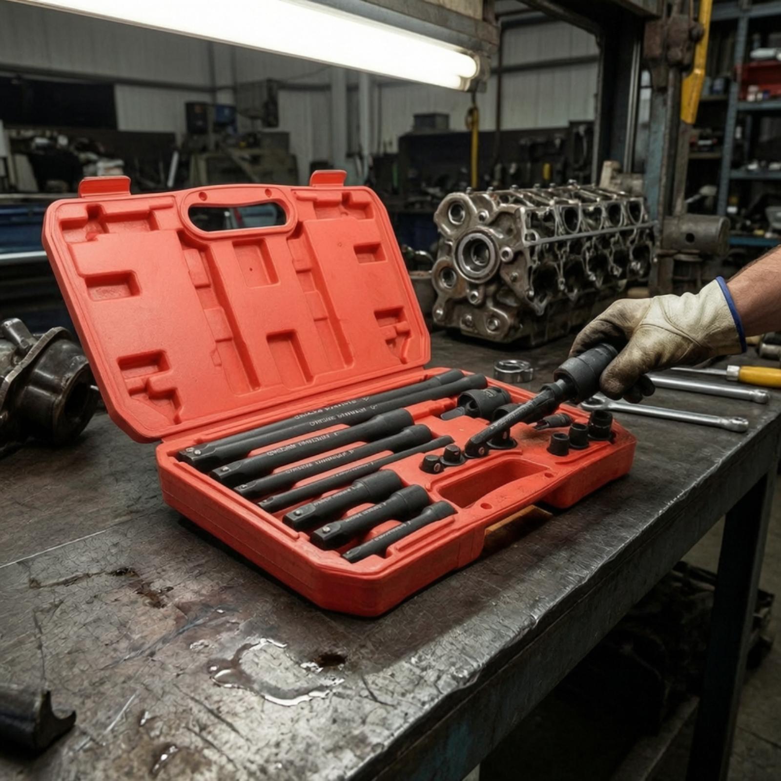 インパクトレンチキット 18ピース 延長ロッド ユニバーサル - Automotive Tools のレビューと価格