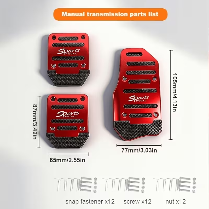 2/3個セット 車用ペダルカバー 手動/自動車両対応、滑り止 - Brake Pad Set のレビューと価格